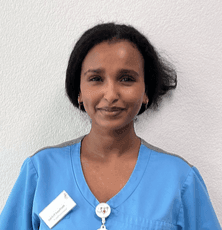 Merhawit Fishaye, Fachperson Gesundheit, in Ausbildung HF